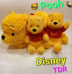 くまのプーさん　ぬいぐるみ　パペット　公式　ディズニーリゾート　ふわふわ　３点♡