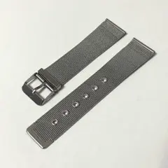 【ステンレス製 腕時計 ラグ幅20mm ミラネーゼバンド】シルバー