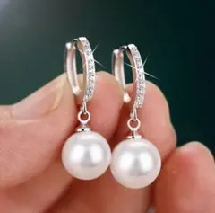 624 シルバー ピアス s925 czダイヤモンド ジルコニア 韓国