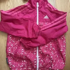 adidas キッズ ジャージ ジャケット ピンク 花柄