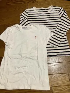 お得二枚セット！無印良品、ミキハウスカットソー2枚セット