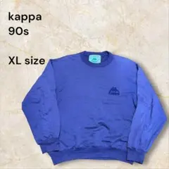 [イタリア製]90s kappa 刺繍タグパープルスウェットシャツ グランジ古着のサムネイル