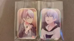 プロジェクトセカイ　プロセカ　青柳冬弥　スクエア缶バッチ