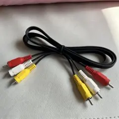 【未使用】RCAケーブル赤・白・黄コネクタ