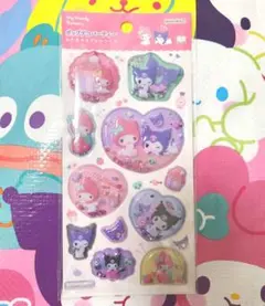 ポップデコパーティー　わたあめカプセルシール　サンリオ　マイメロ　クロミ