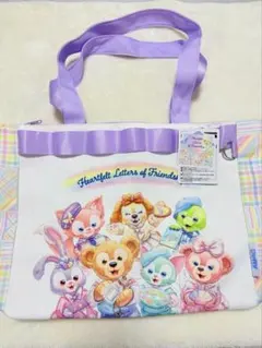 正規品♡Disney ミッキー モノグラム柄 クリアトートバッグ ポーチ付き 