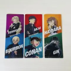 名探偵コナン　黒鉄の魚影　ミニクリアファイル　灰原哀　ジン　安室透　ベルモット