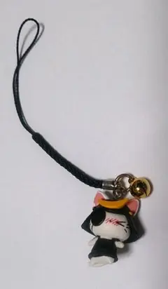 にゃんぱいあ　鈴付き　根付ストラップ　未使用　マスコット