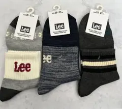 【新品】Lee ソックス 25-27cm 3足セット