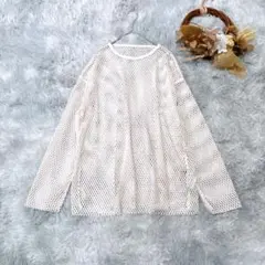 SURREVE メッシュ 長袖 プルオーバー シアー オーバーサイズ 春夏のサムネイル
