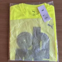 青梅マラソン参加賞　Puma 蛍光イエロー Tシャツ S