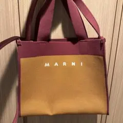 MARNI マルニ ジャカード スモール ショッピングバック ショルダーバッグ
