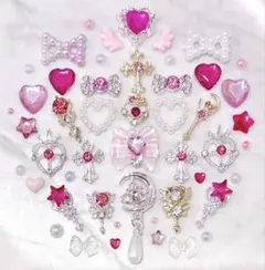 ネイルパーツ まとめ売り 美少女戦士 セーラームーン ちびうさ キラキラ 224