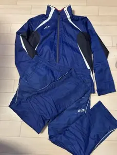 SSKATHLETIC ウインドブレーカー 上下セット 青 Lサイズ
