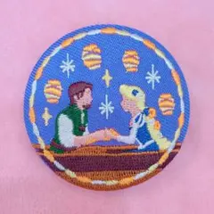 Disney Characters 刺繍缶バッジ　ディズニー　ラプンツェル