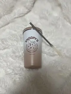 SNOOPY タンブラー ストロー付き