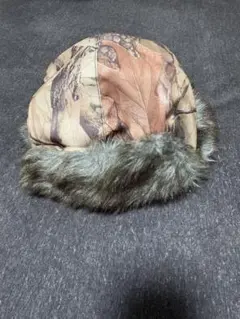 迷彩ファー付きフライトキャップ