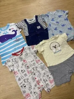 ロンパース　カバーオール　5枚セット　60〜80
