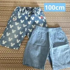 ベビードール ミッキーマウス ユニクロ　キッズ ハーフパンツ 100センチ