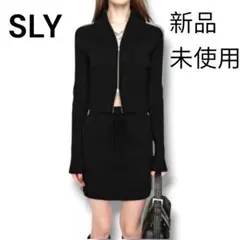 新品未使用✨SLY♡スライ✨KNIT TRACK BLOCKING トップス 黒