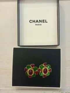 CHANEL シャネル1994花モチーフ クリップイヤリング 94A 箱付き