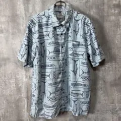 クイックシルバー ウォーターマン アロハシャツ XL 魚柄 カジキ フィッシングのサムネイル