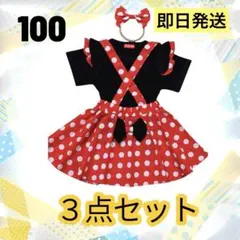 ミニーちゃん風　コスプレ　仮装　キッズ　ディズニー　ハロウィン　パーティ　100