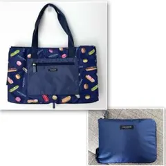 未使用！FAUCHONフォション 大容量 ファスナー付エコバッグ ボストンバッグ