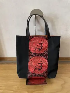 ハンドメイドトートバッグ　竜柄帯のサムネイル