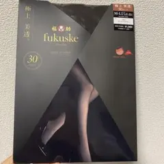 fukuske 30デニール ストッキング M-L ダークブラウン