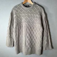 【w closet】ざっくりケーブルニット プルオーバー (F) ゆったり
