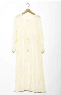 アズノウアズピンキー シャツワンピース 無地