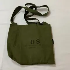 US. URMY 米軍 ミリタリー M24 ガスマスクバッグ コットン カーキ 