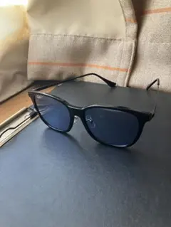【やまゆー 様専用】 Ray-Ban ブラックフレーム ブルーレンズ サングラス