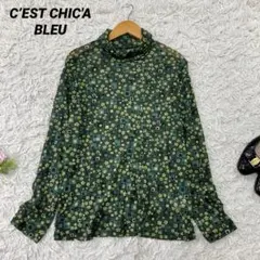 新品タグ付 C’EST CHIC'A シースルー ブラウス 大きいサイズ46