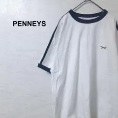ぺニーズ ロゴ ワッペン 刺繍 ワンポイント キツネ Tシャツ ホワイトのサムネイル
