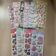 10点　サンリオ　ポップデコパーティ　マシュマロシール