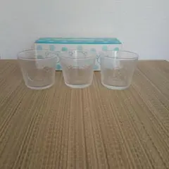 リラックマ　涼やかぷっくりガラスカップ 3個セット