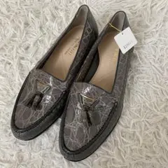 日本製 TAP ONE FIT ! クロコ　タッセル　編み込 レザー　24.5