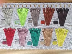 YKKエフロンファスナーとシルコート糸