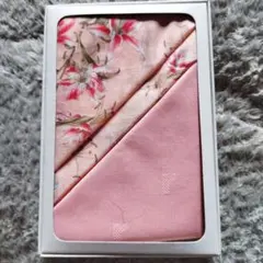 renoma 花柄ピンクハンカチセット