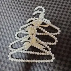 値下げ犬服用パールハンガー4本セット