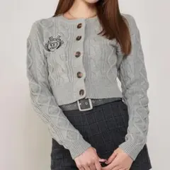 Darich エンブレムニットカーディガン