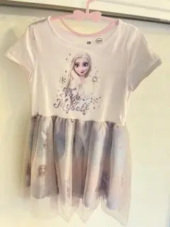 H&M エルサ プリント 半袖ワンピース