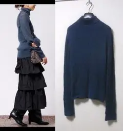 イエナ IENA LA BOUCLE FUUGA リブタートルプルオーバーニット