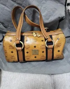 MCM ブラウン レザートートバッグ - メルカリ