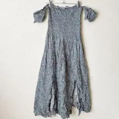 セール‼️Blush 【L】花柄 オフショルダー ロングスカート 夏 レディース