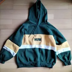 新品未使用品 マルチカラー パーカー スウェット トレーナー 裏起毛