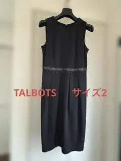 黒 ノースリーブ ワンピース ビジュー装飾