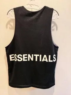 ESSENTIALS メッシュタンクトップ ブラック